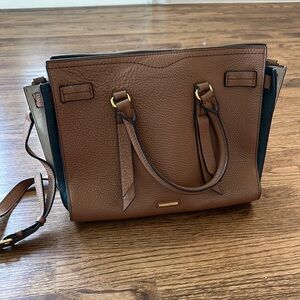 Rebecca Minkoff Brown Crossbody Bag with Gold Hardware